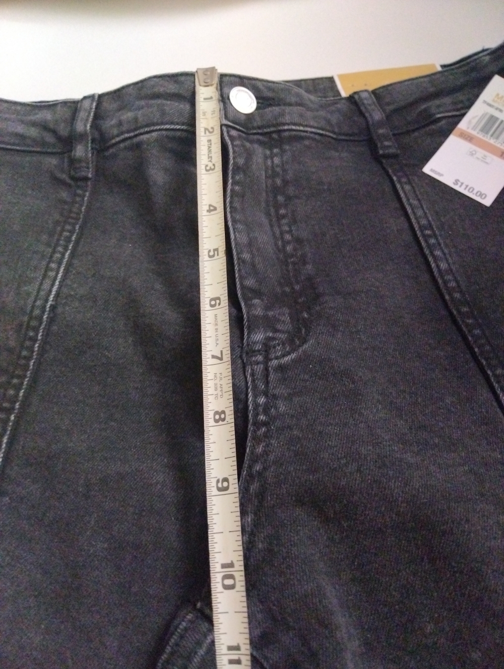 Michael Kors Women's Washed Black Jeans New Size 12P - Picture 5 of 6